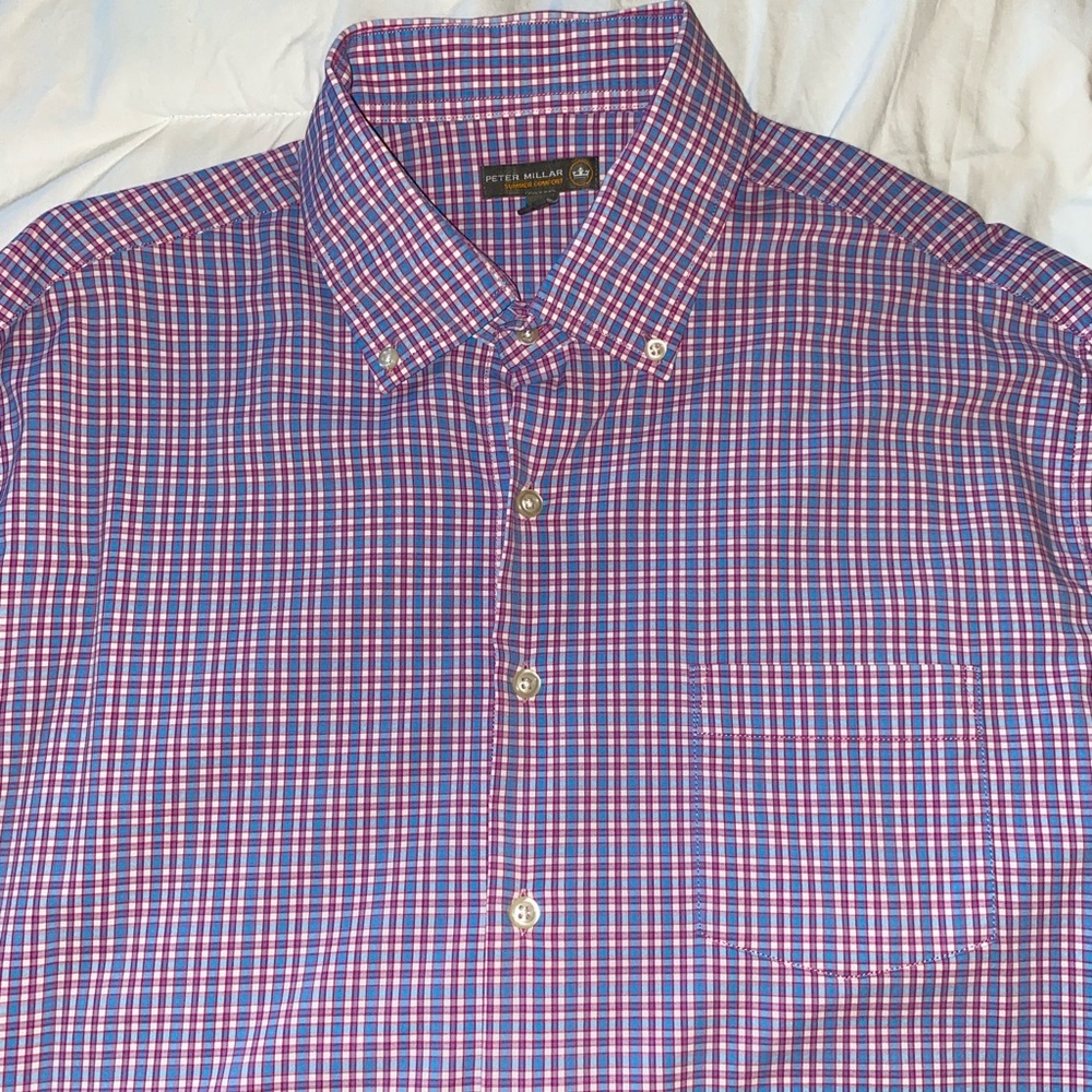 Peter Millar Summer Comfort Long Sleeve Button Down Shirt